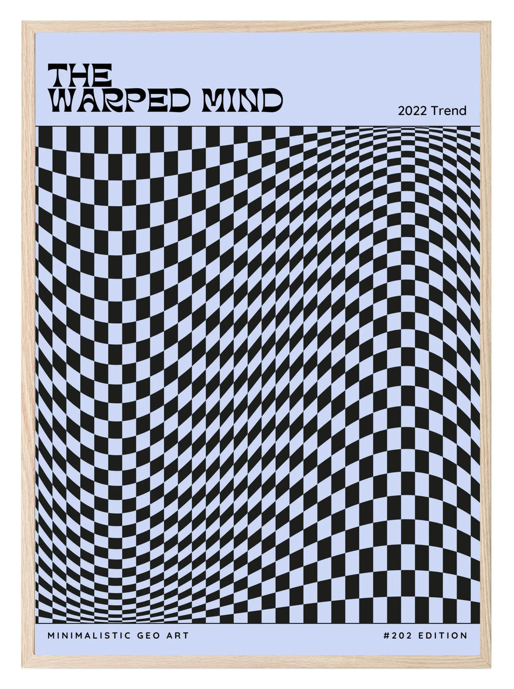 The Warped Mind Print | Optical Illusion Monochrome & Abstract Wall Art - Larosier Prints