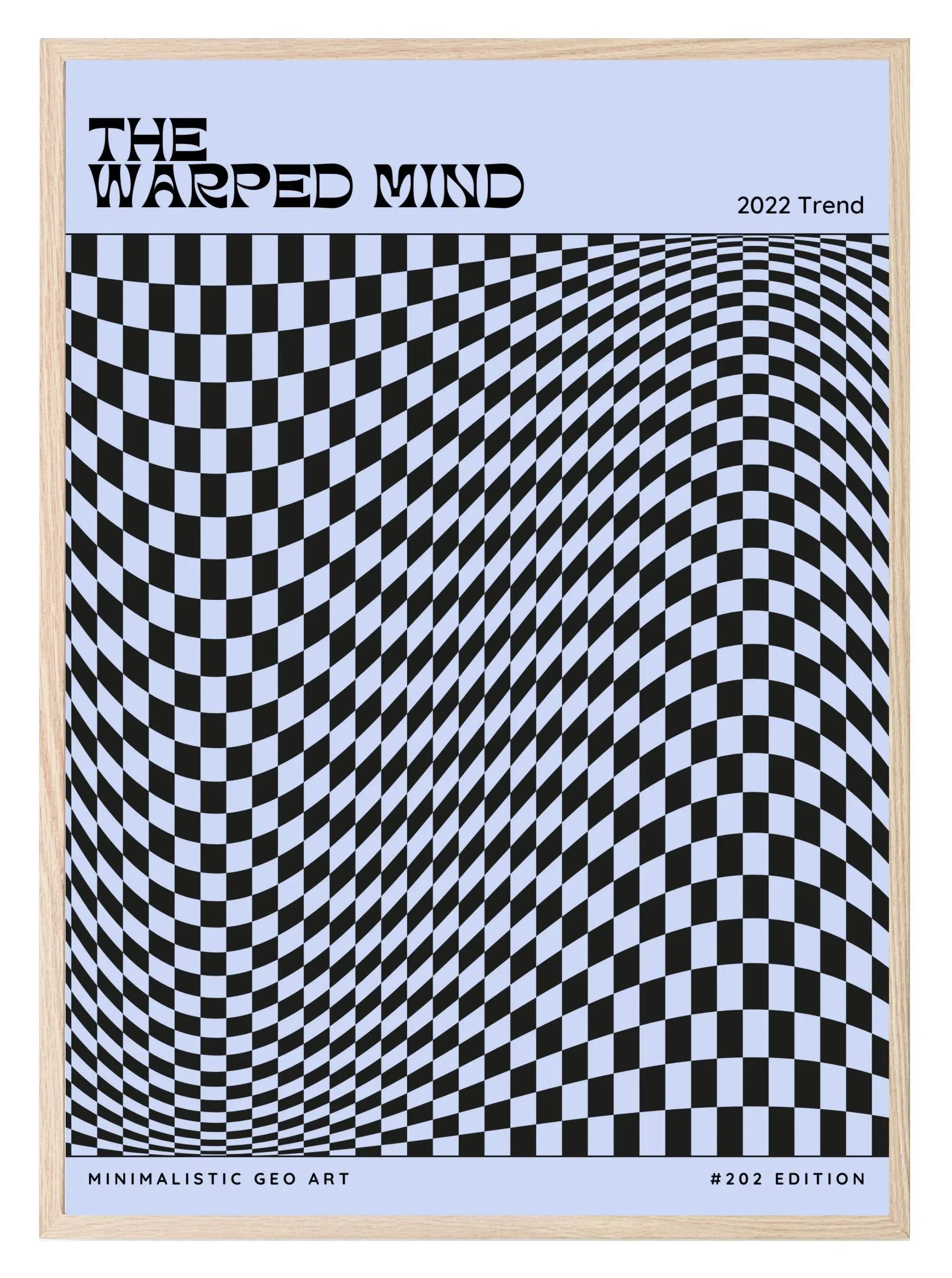 The Warped Mind Print | Optical Illusion Monochrome & Abstract Wall Art - Larosier Prints