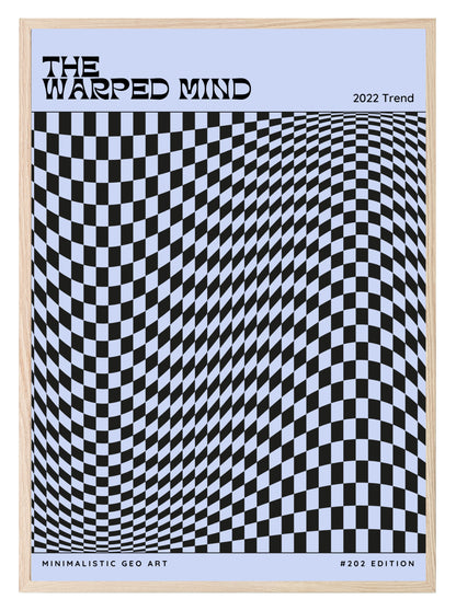 The Warped Mind Print | Optical Illusion Monochrome & Abstract Wall Art