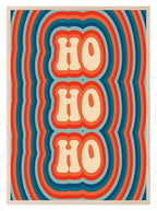 Ho ho ho Print | Retro Christmas Art - Larosier Prints