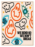 We Bend So We Don't Break Print| Abstract Faces Wall Art - Larosier Prints