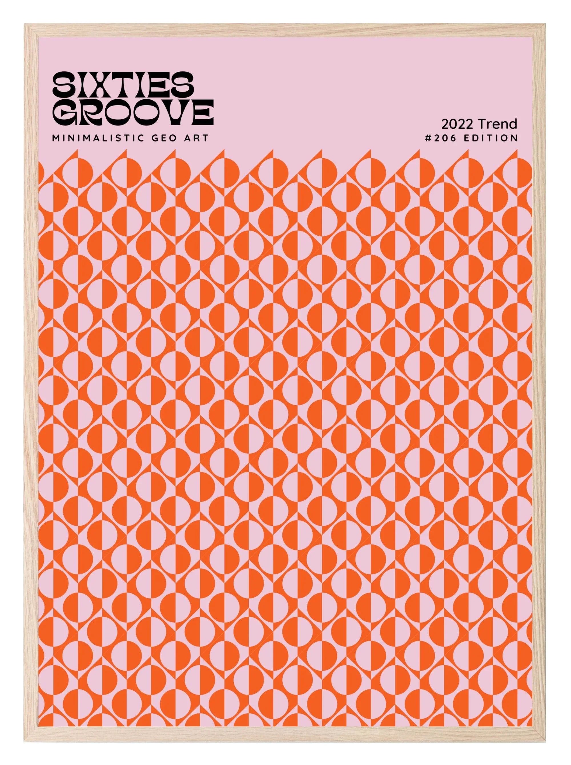 Sixties Groove Print | Fun Bright Wall Art - Larosier Prints