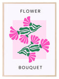 Abstract Flower Bouquet Print | Floral Wall Art - Larosier Prints