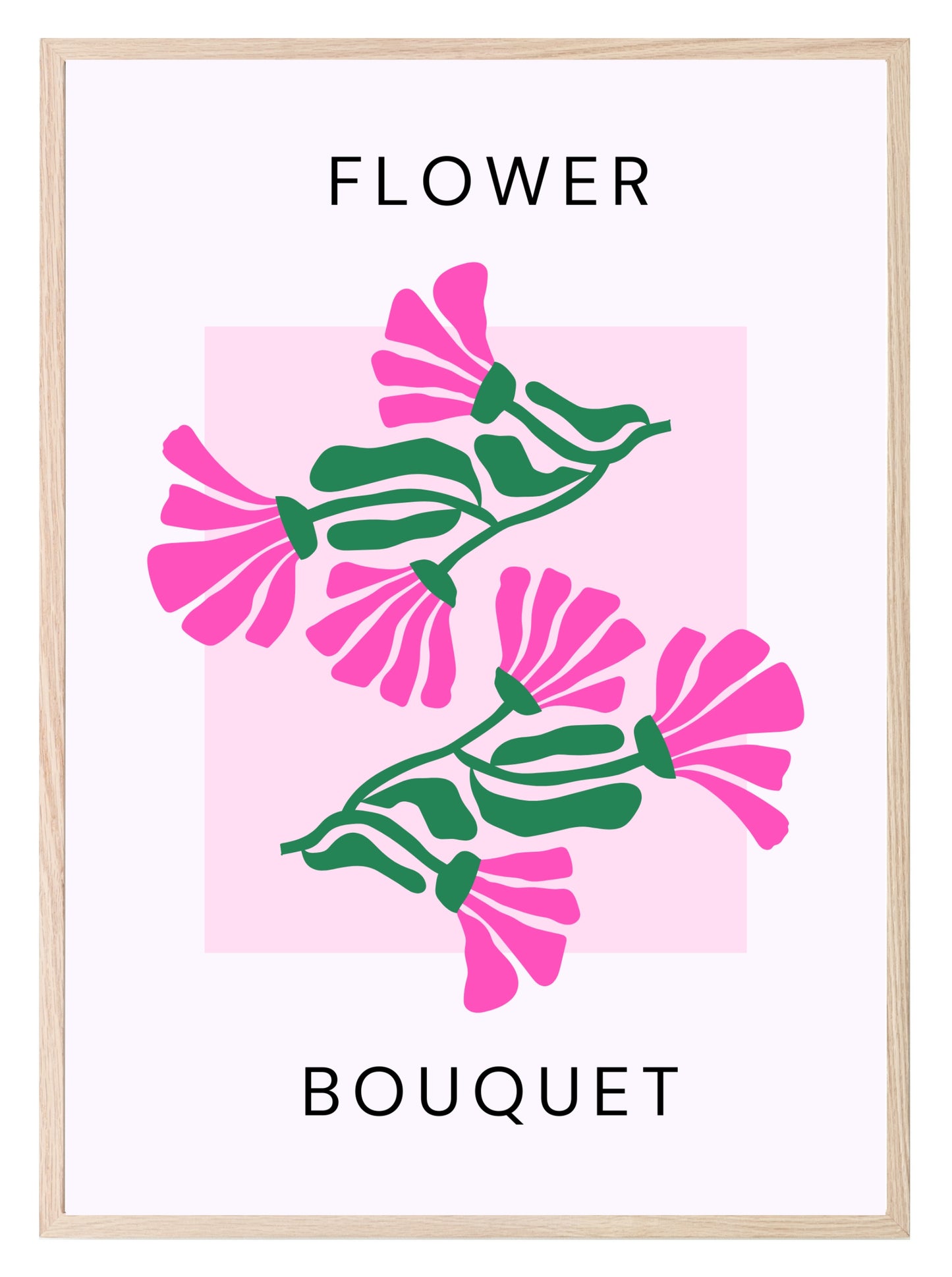 Abstract Flower Bouquet Print | Floral Wall Art