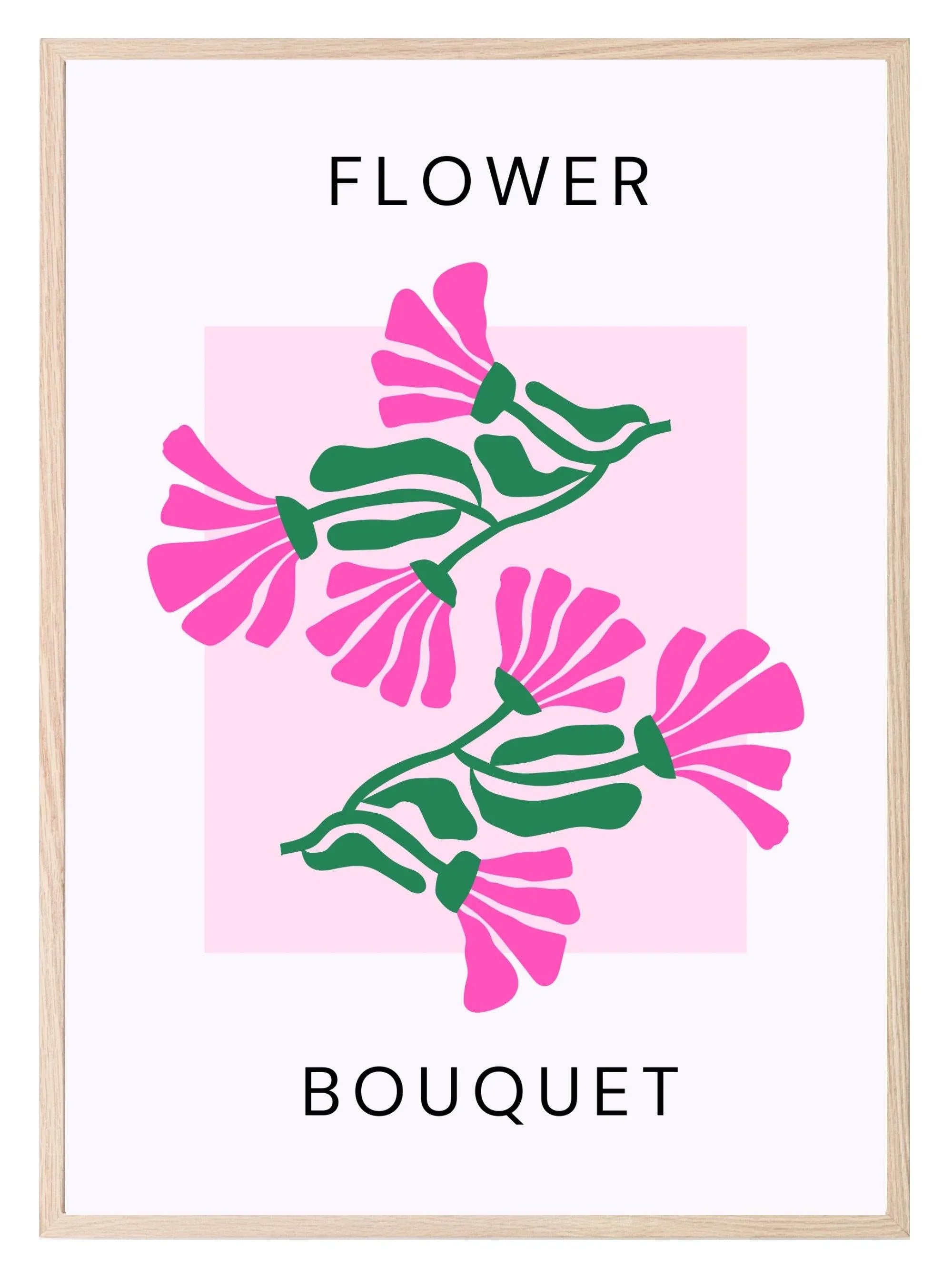 Abstract Flower Bouquet Print | Floral Wall Art - Larosier Prints