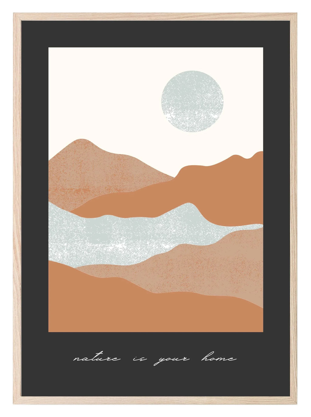 Nature Is Your Home Print | Abstract Landscape Wall Art - Larosier Prints