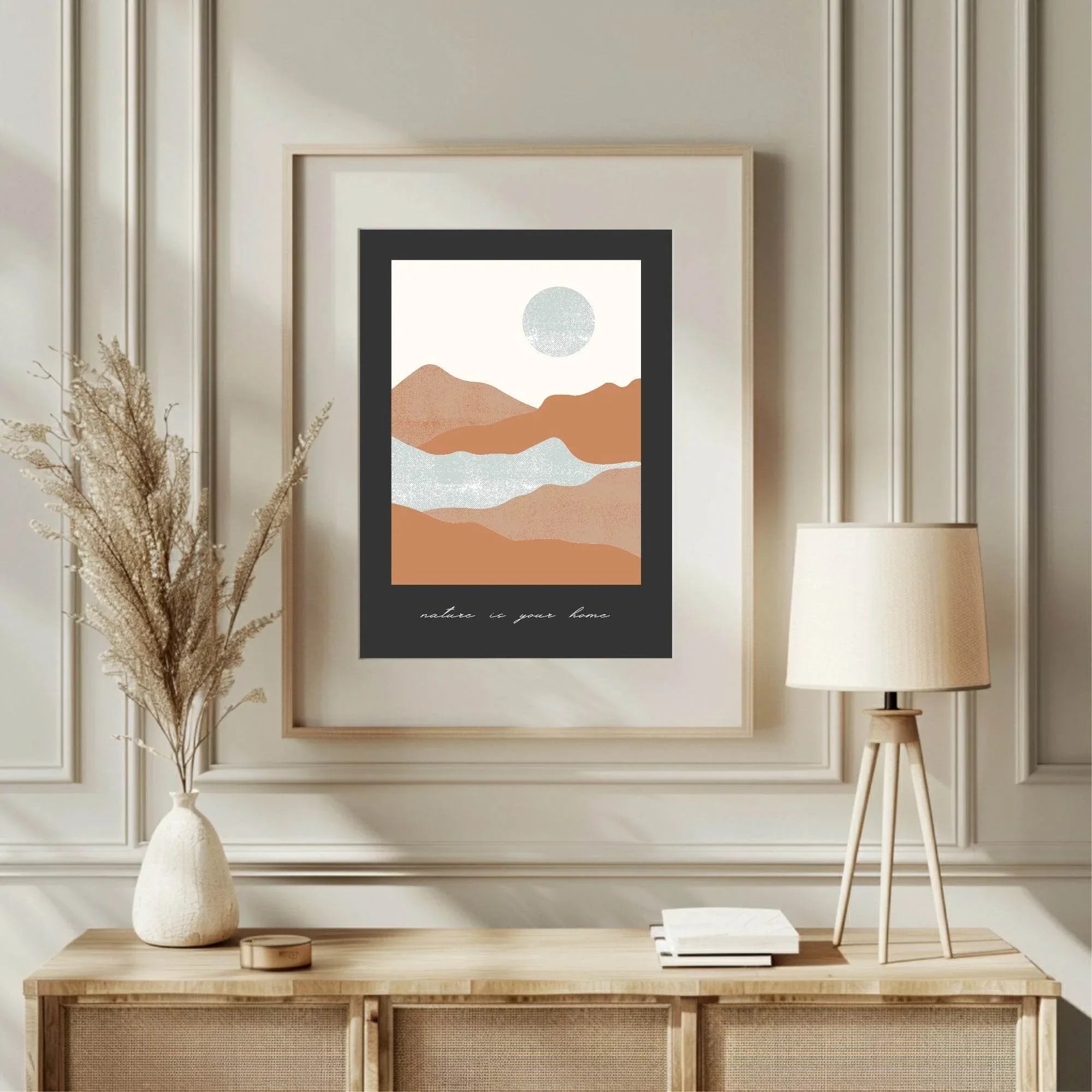 Nature Is Your Home Print | Abstract Landscape Wall Art - Larosier Prints