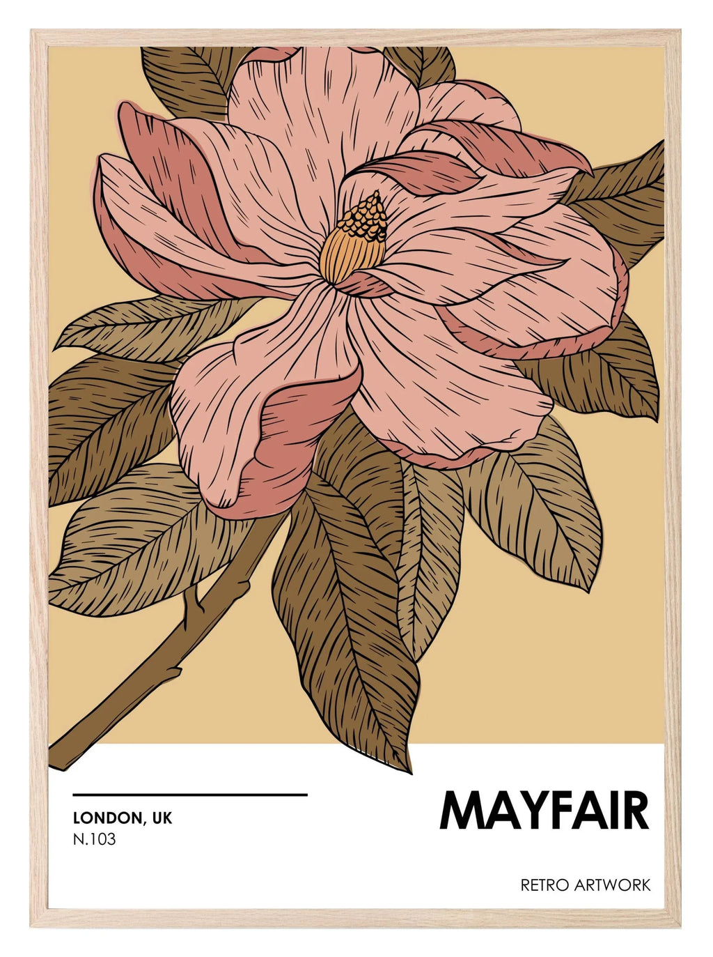 Mayfair London Print | Floral Wall Art - Larosier Prints