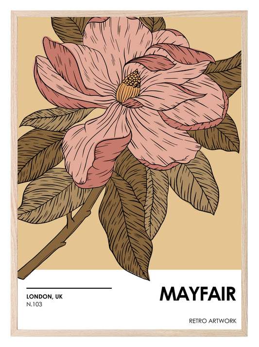 Mayfair London Print | Floral Wall Art