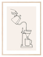 Coffee Percolator Print | Line Drawing Wall Art - Larosier Prints