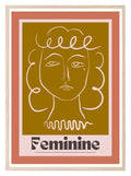 Abstract Female Print | Line Art Wall Art - Larosier Prints