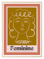 Abstract Female Print | Line Art Wall Art - Larosier Prints