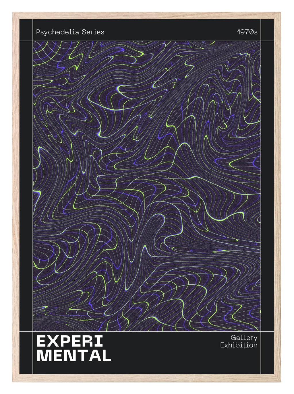 Experimental Print | Psychedelia Series| Retro Wall Art - Larosier Prints