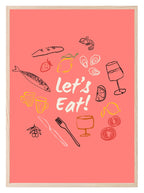 Let's Eat Print | Modern Kitchen Wall Art - Larosier Prints