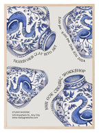 Ceramic Vase Print | Traditional Blue & White Wall Art - Larosier Prints