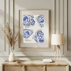 Ceramic Vase Print | Traditional Blue & White Wall Art - Larosier Prints