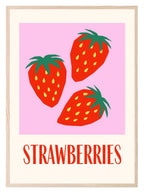 Strawberries Print | Modern Kitchen Wall Art - Larosier Prints