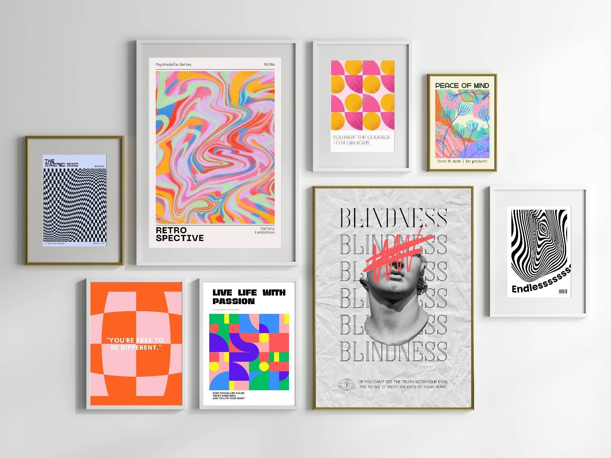 You're Free To Be Different Print | Retro Wall Art - Larosier Prints