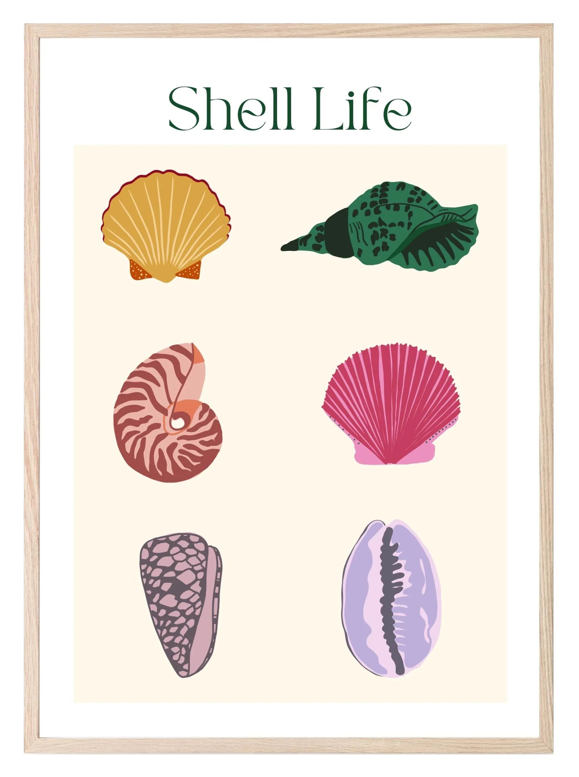 Shell Life Print | Holiday Wall Art - Larosier Prints