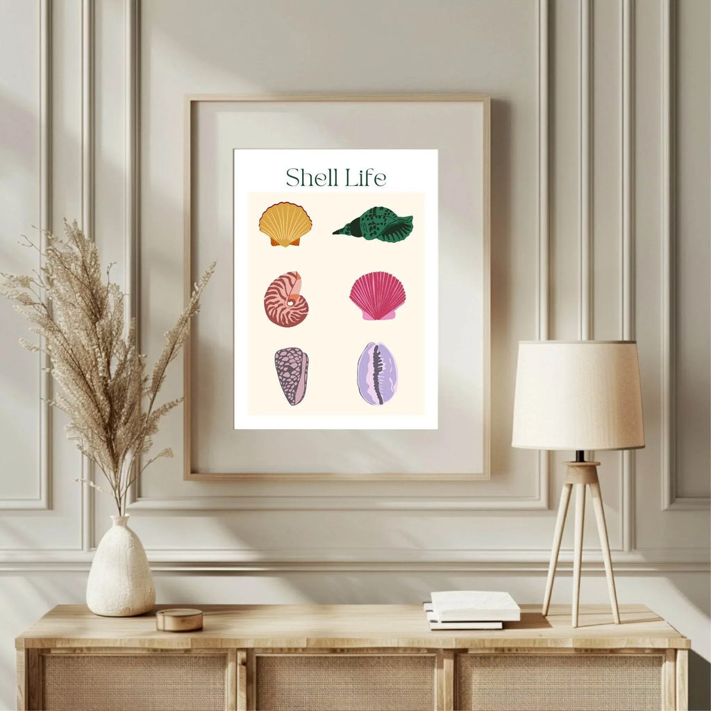 Shell Life Print | Holiday Wall Art - Larosier Prints