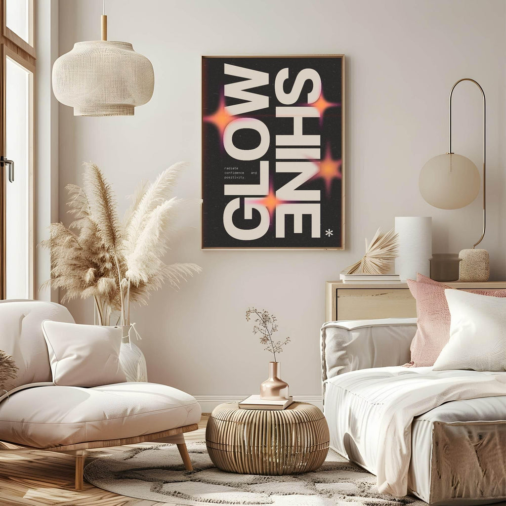 Shine Glow Print | Inspirational Wall Art - Larosier Prints