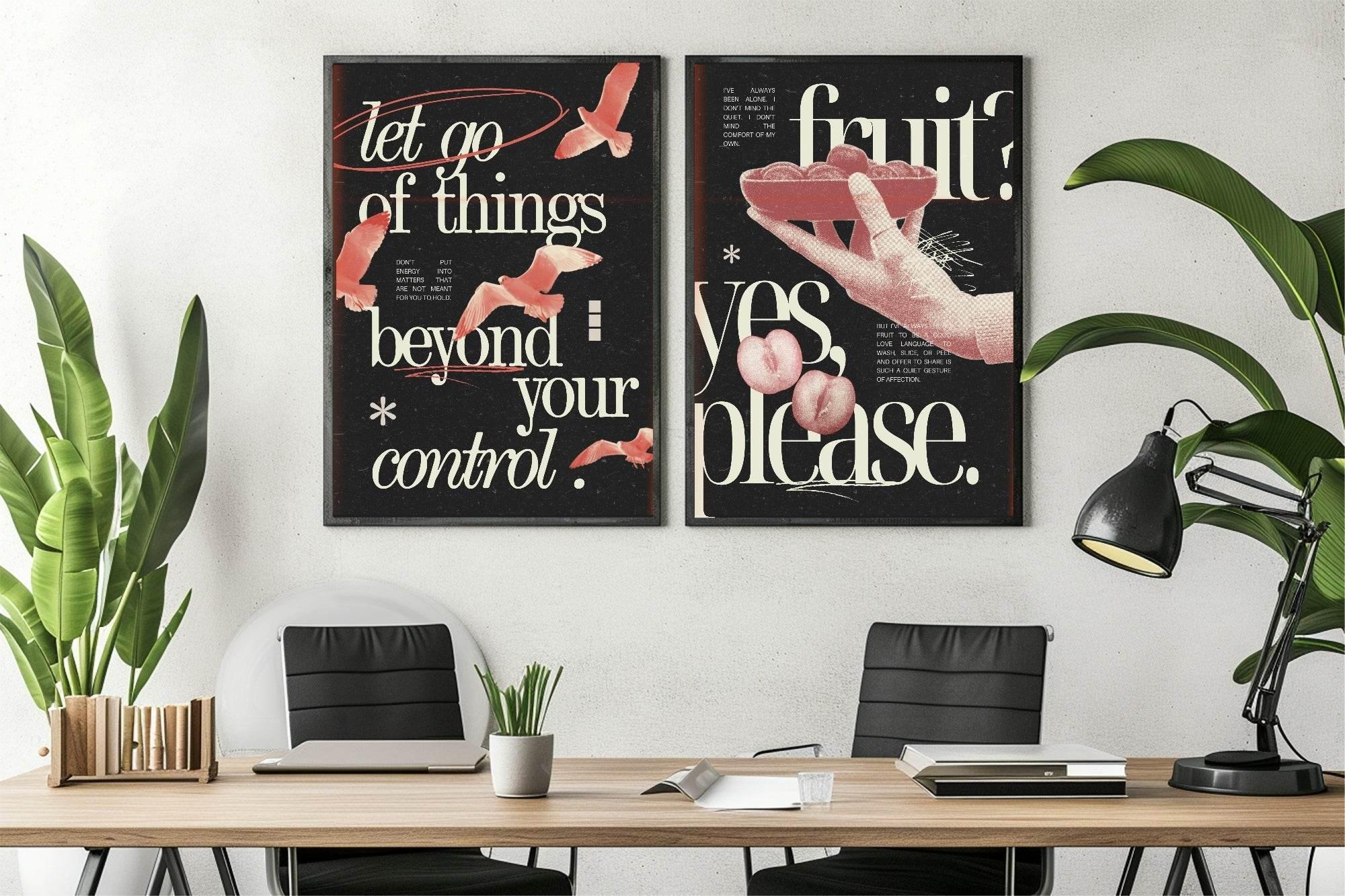 Fruit Yes Please Print | Kitchen Wall Art - Larosier Prints