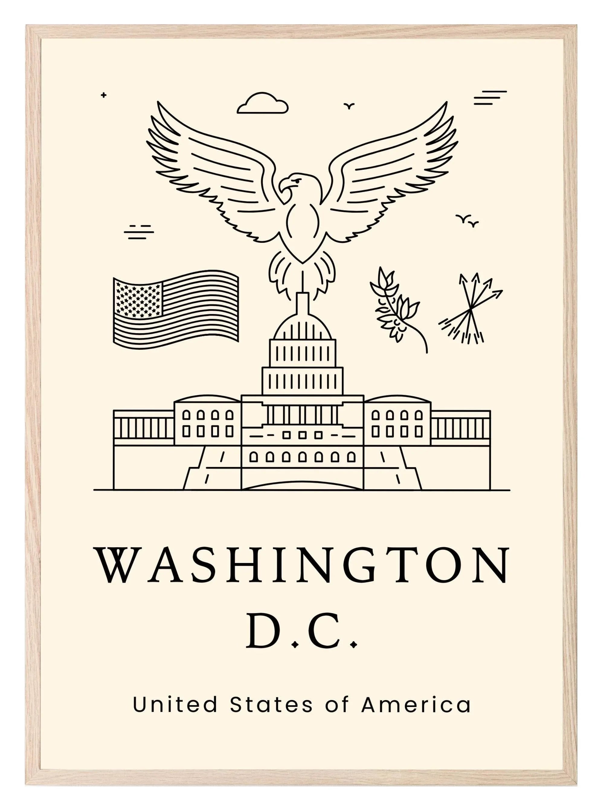 Washington D.C Print | Travel Wall Art - Larosier Prints