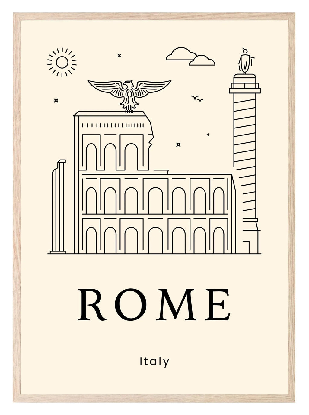 Rome Print | Travel Wall Art - Larosier Prints