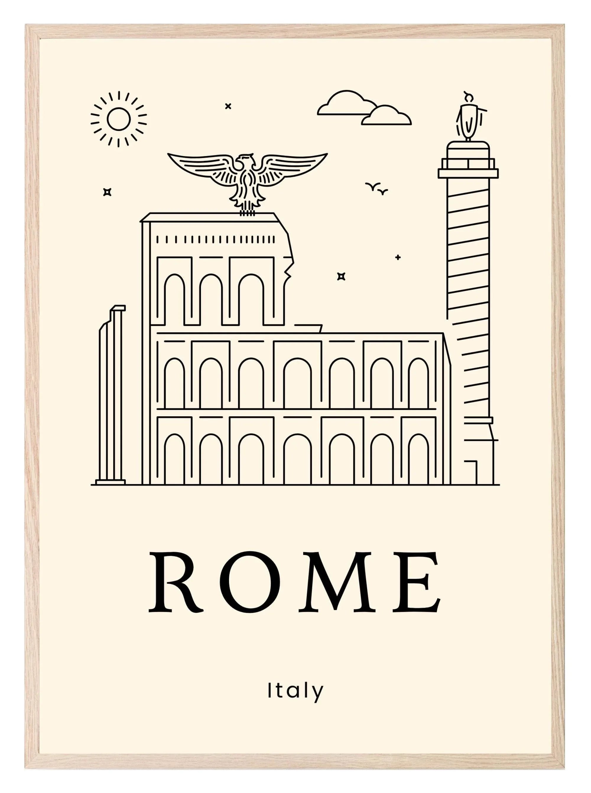 Rome Print | Travel Wall Art - Larosier Prints