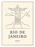 Rio De Janeiro Print | Travel Wall Art - Larosier Prints
