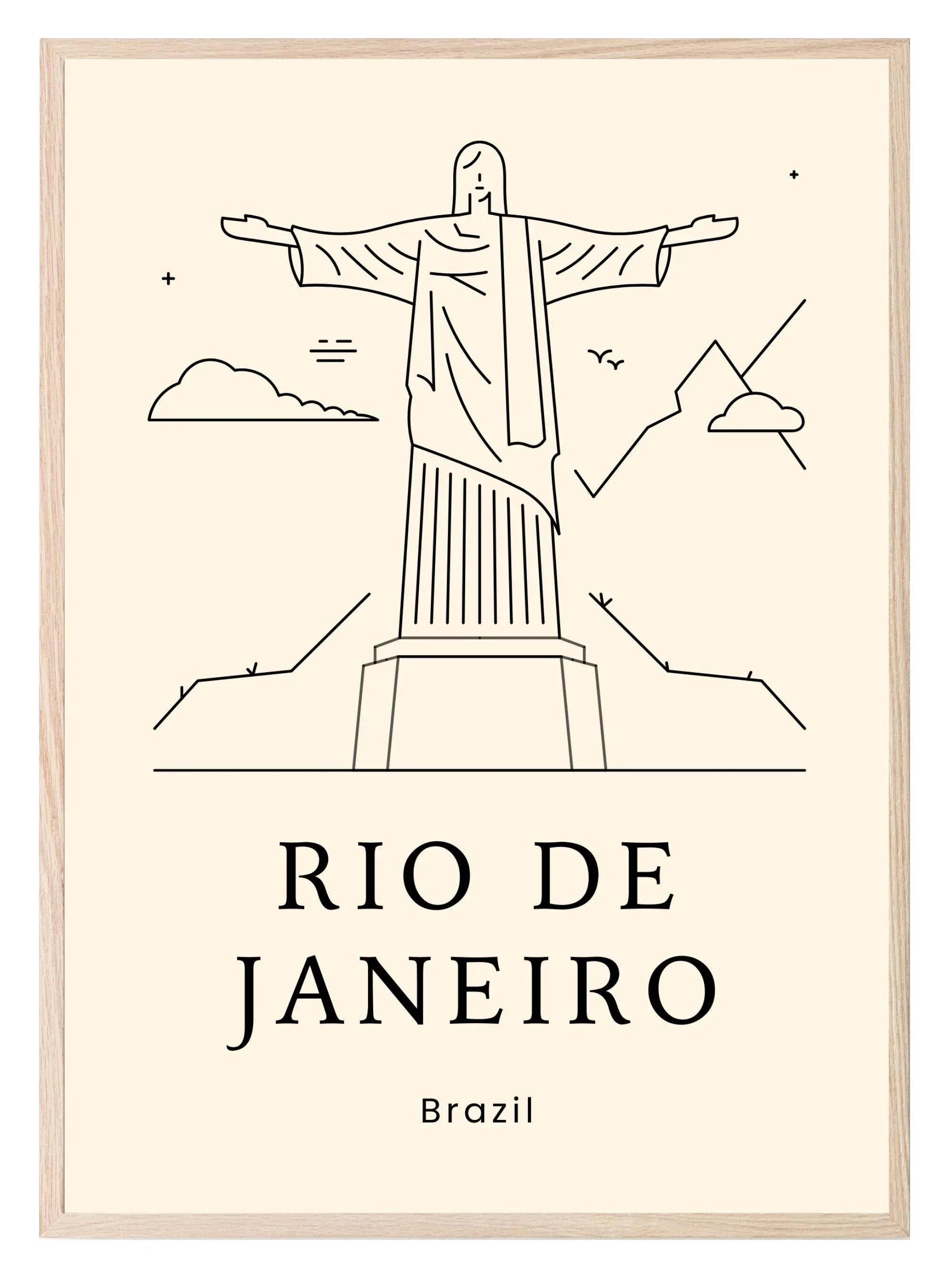 Rio De Janeiro Print | Travel Wall Art - Larosier Prints