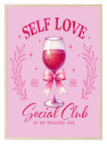 Self Love Social Club Print | In My Healing Era | Coquette Wall Art - Larosier Prints