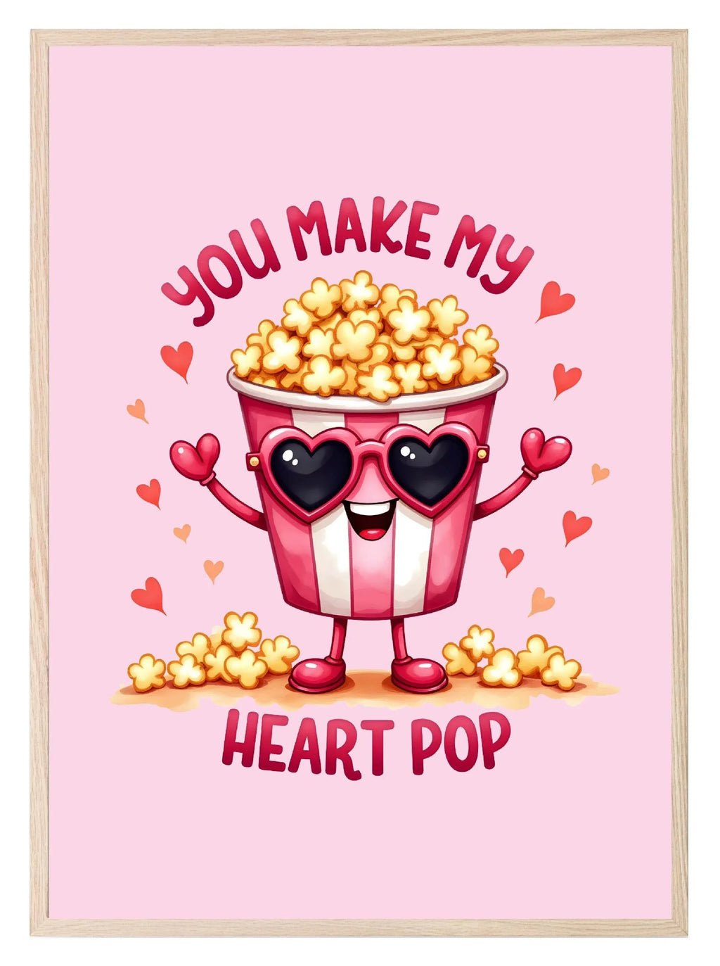 You Make My Heart Pop Print | Coquette Wall Art - Larosier Prints