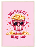 You Make My Heart Pop Print | Coquette Wall Art - Larosier Prints