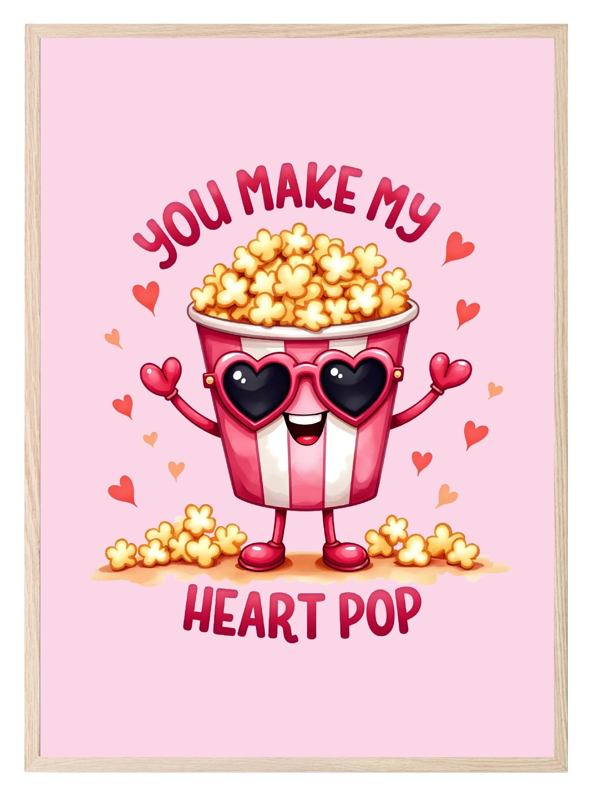 You Make My Heart Pop Print | Coquette Wall Art - Larosier Prints