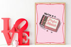 We're A Perfect Match Print | Match Box | Romantic Wall Art - Larosier Prints