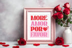 More Amor Por Favor Print | Fun Coquette Print - Larosier Prints