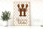 You're My Lobster Print | Romantic Wall Art - Larosier Prints