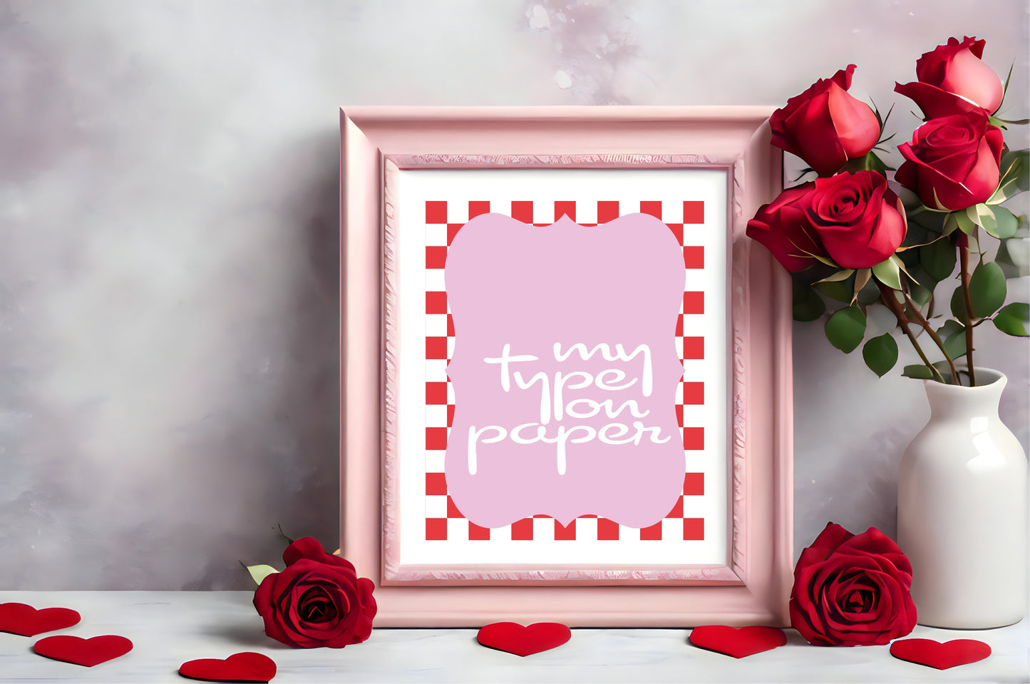 My Type On Paper Print | Romantic Wall Art