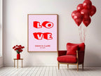 Personalised Love Print | Coquette Wall Art - Larosier Prints