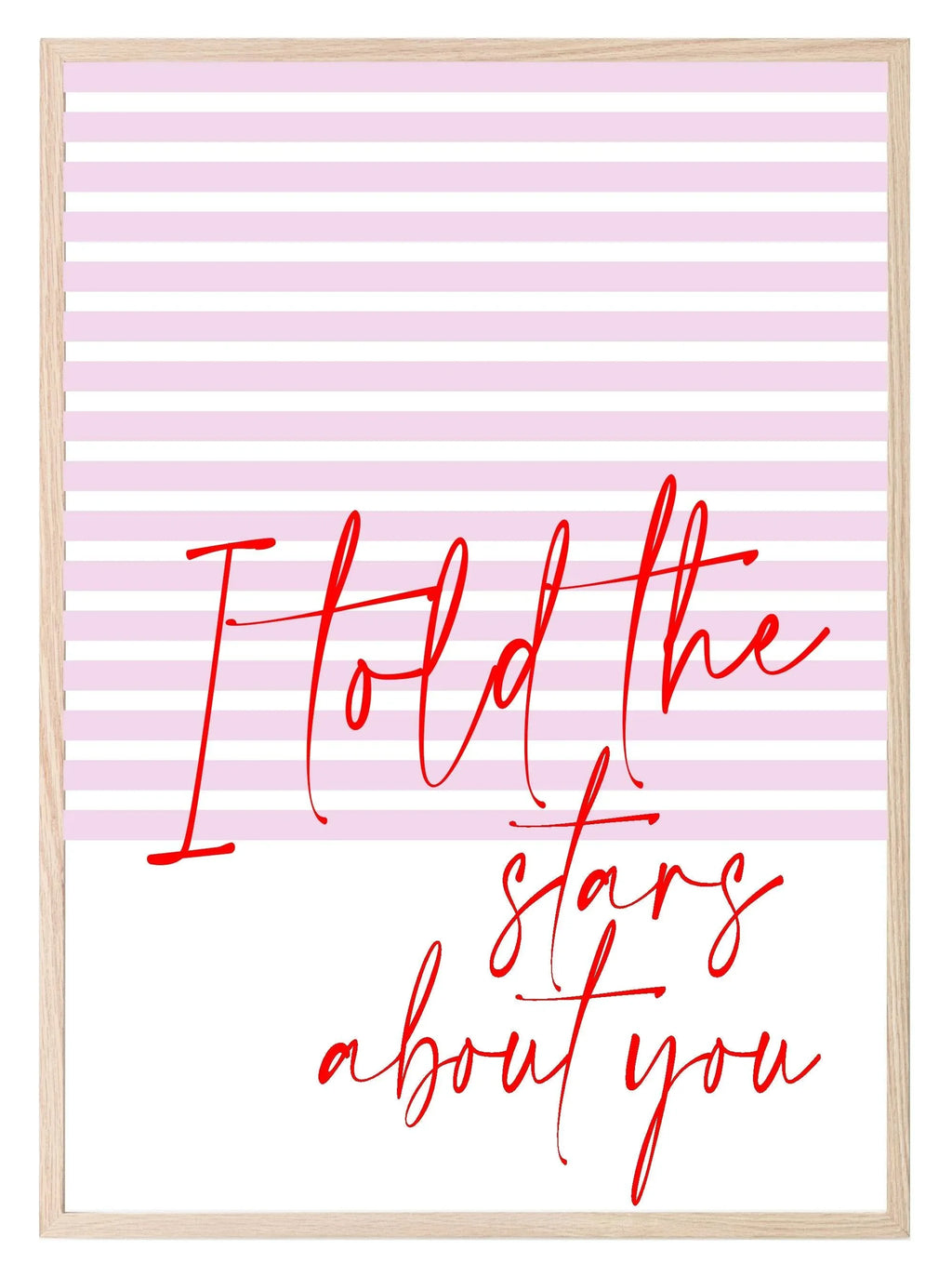 I Told The Stars About You Print | Romantic Wall Art - Larosier Prints