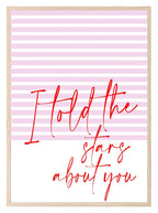 I Told The Stars About You Print | Romantic Wall Art - Larosier Prints
