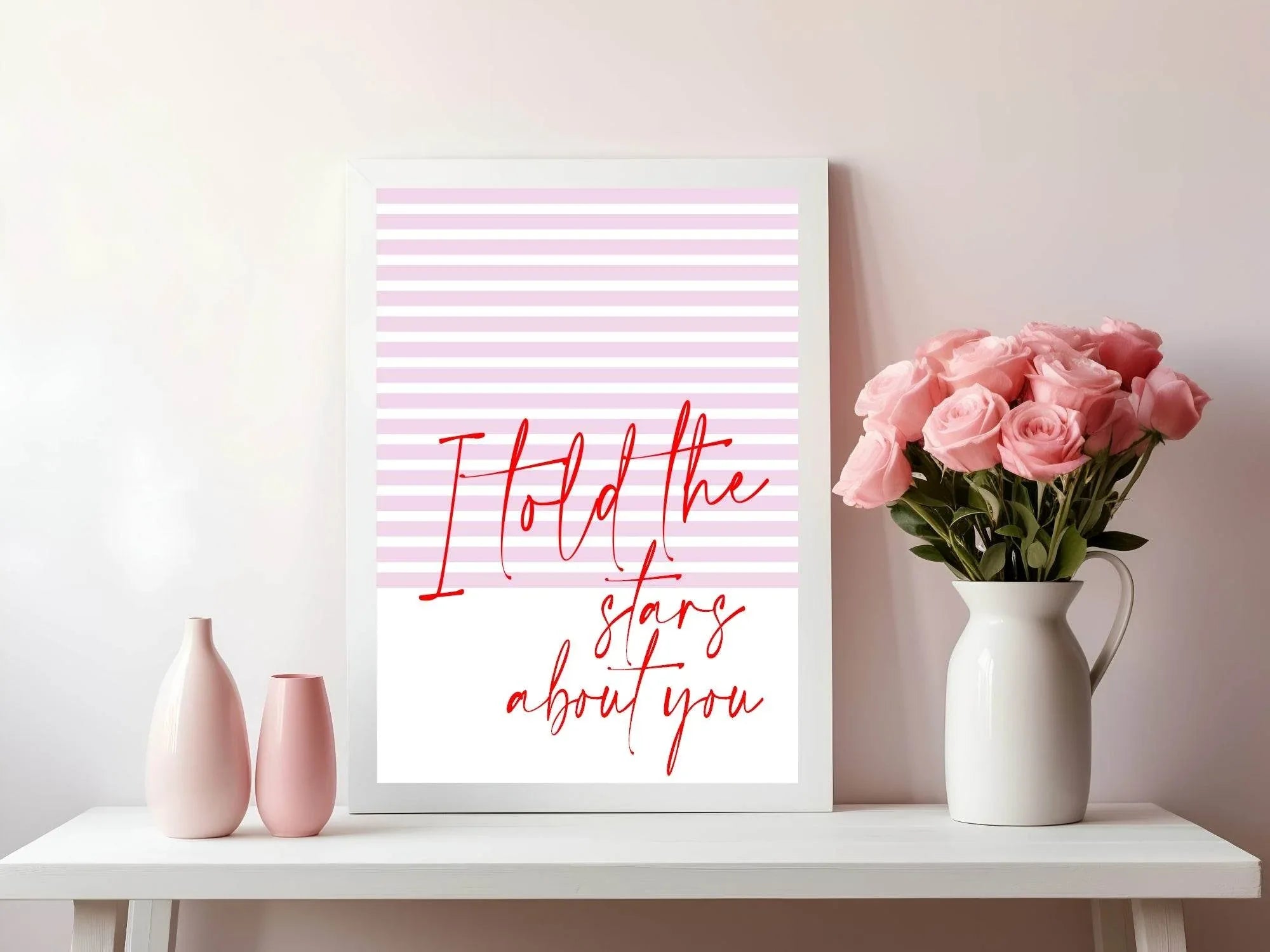 I Told The Stars About You Print | Romantic Wall Art - Larosier Prints