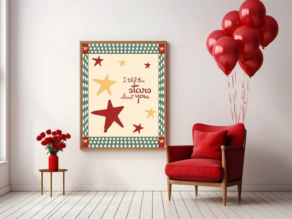 I Told The Stars About You Print | Family & Love Wall Art - Larosier Prints