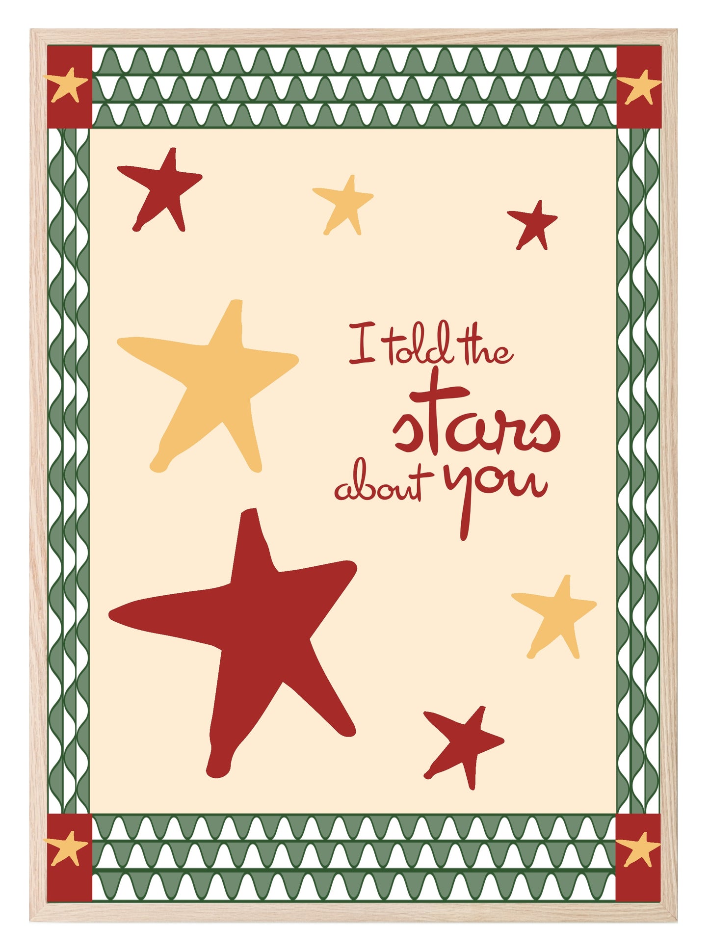 I Told The Stars About You Print | Family & Love Wall Art