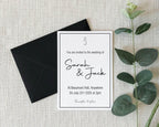 Minimalist Wedding Invitation Suite - Larosier Prints