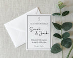 Minimalist Wedding Invitation Suite - Larosier Prints