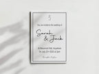 Minimalist Wedding Party Invitations & Envelopes | Pack of 10 - Larosier Prints