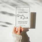 Minimalist Wedding Invitation Suite - Larosier Prints