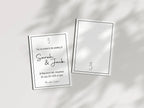 Minimalist Wedding Invitation Suite - Larosier Prints